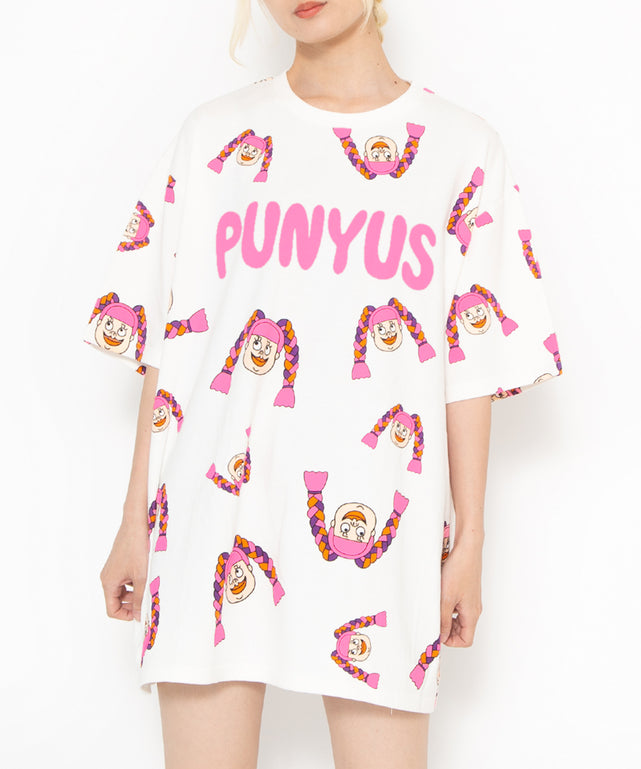 NAOMIﾁｬﾝ総柄Tｼｬﾂ/model:H165 着用サイズ：4