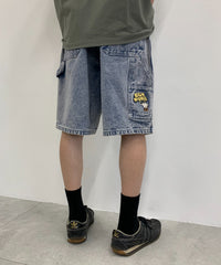 BENDAVIS ロゴ刺繍ワイドショーツ