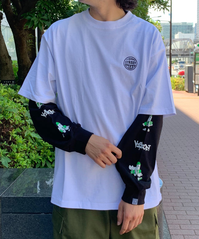 ホワイト　モデル:175cm Lサイズ着用