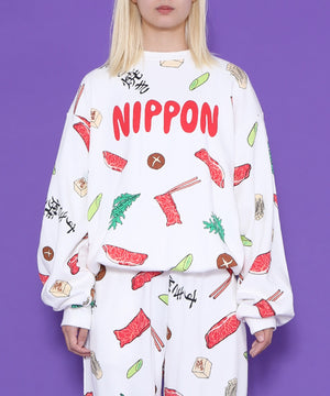 NIPPON総柄スウェット