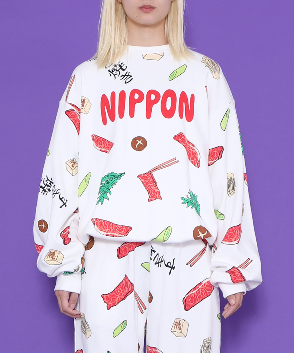 NIPPON総柄スウェット