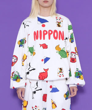 NIPPON総柄スウェット