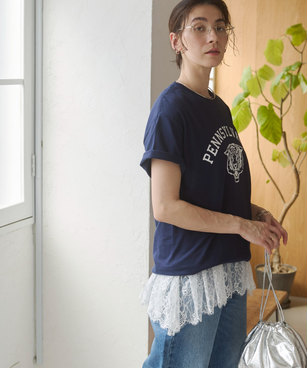 カレッジロゴプリントTee