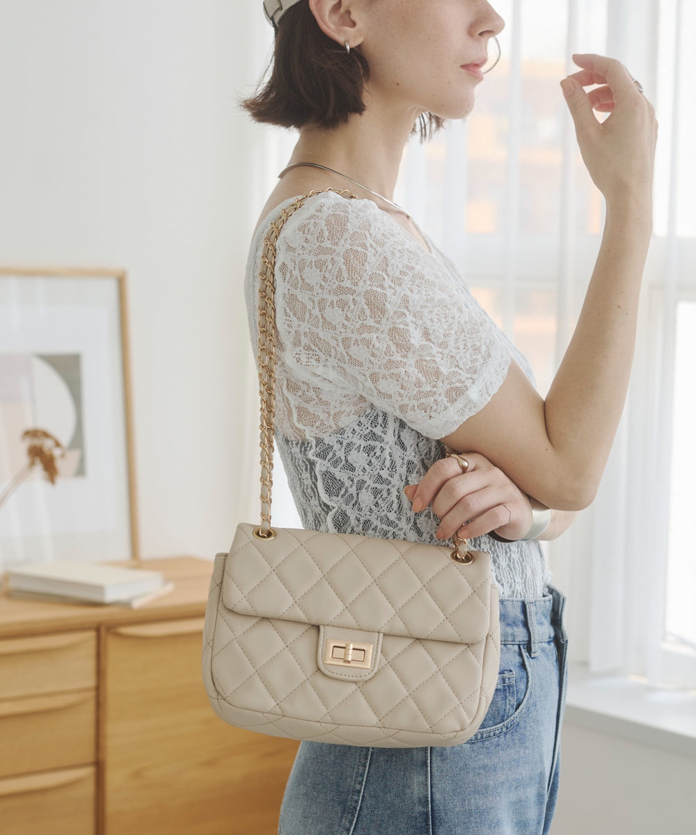 キルティングショルダーBAG