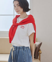 ワンポイント刺繍ロゴTシャツ