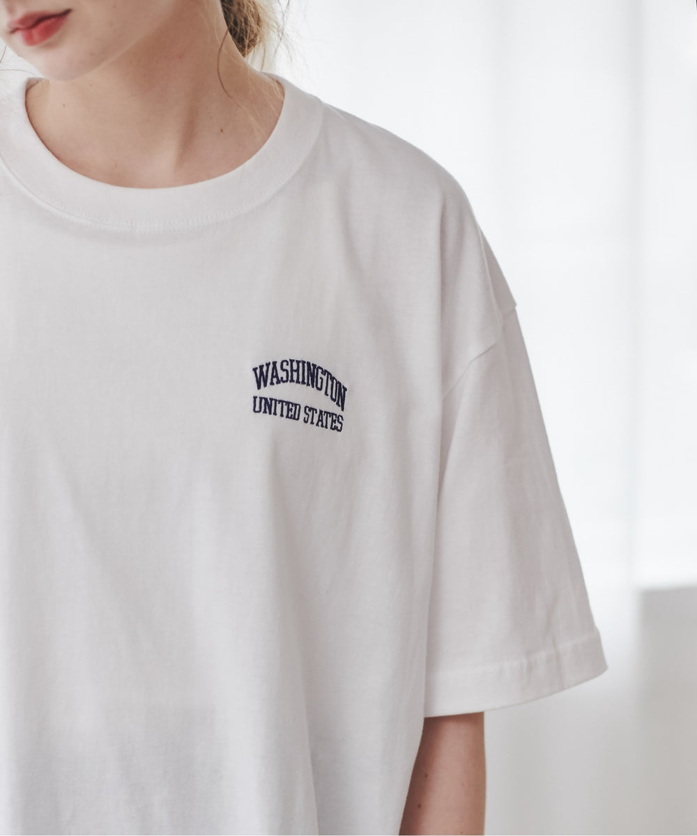 ワンポイント刺繍ロゴTシャツ