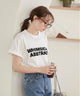 フロッキーロゴプリントTシャツ