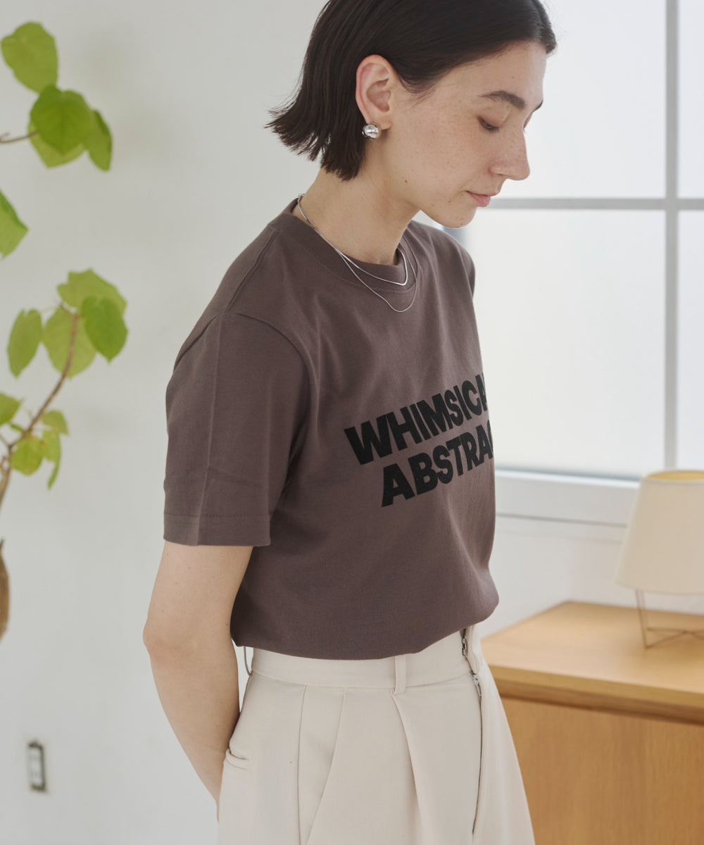 フロッキーロゴプリントTシャツ