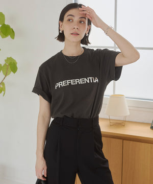 フロッキーロゴプリントTシャツ