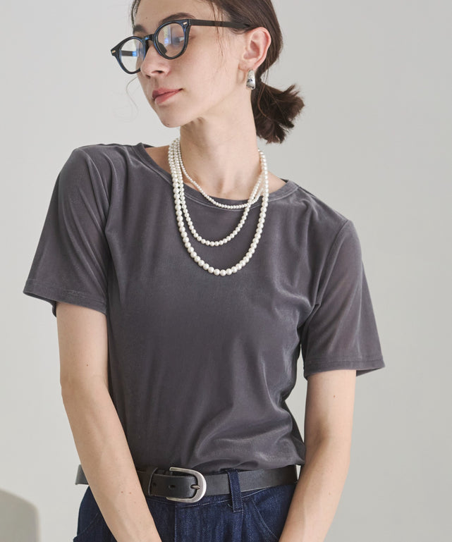 シアーベロアTシャツ