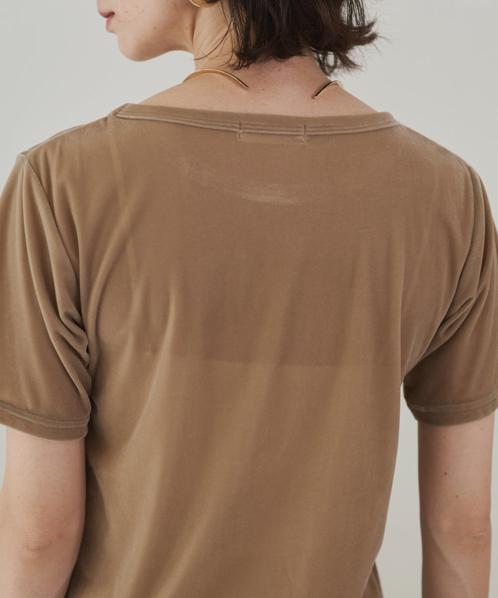 シアーベロアTシャツ