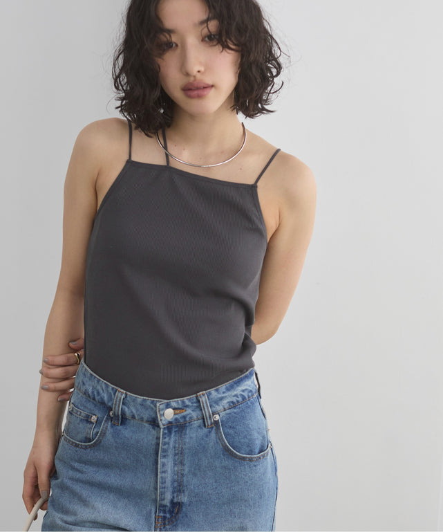 ストラップカップ付きベアキャミソール