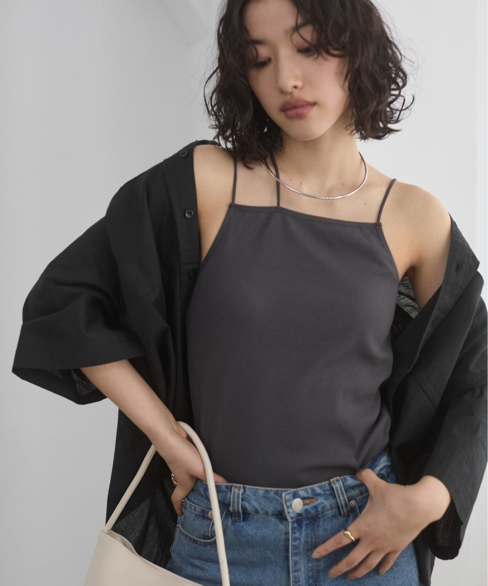ストラップカップ付きベアキャミソール