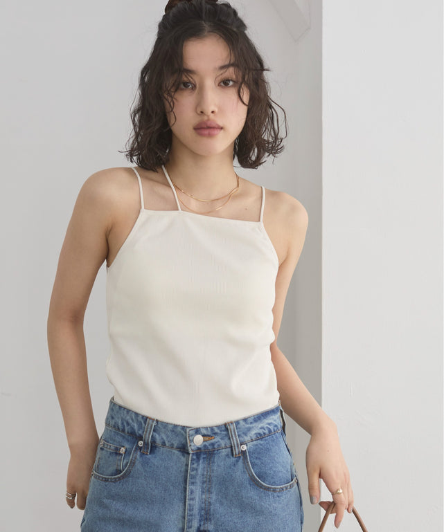 ストラップカップ付きベアキャミソール