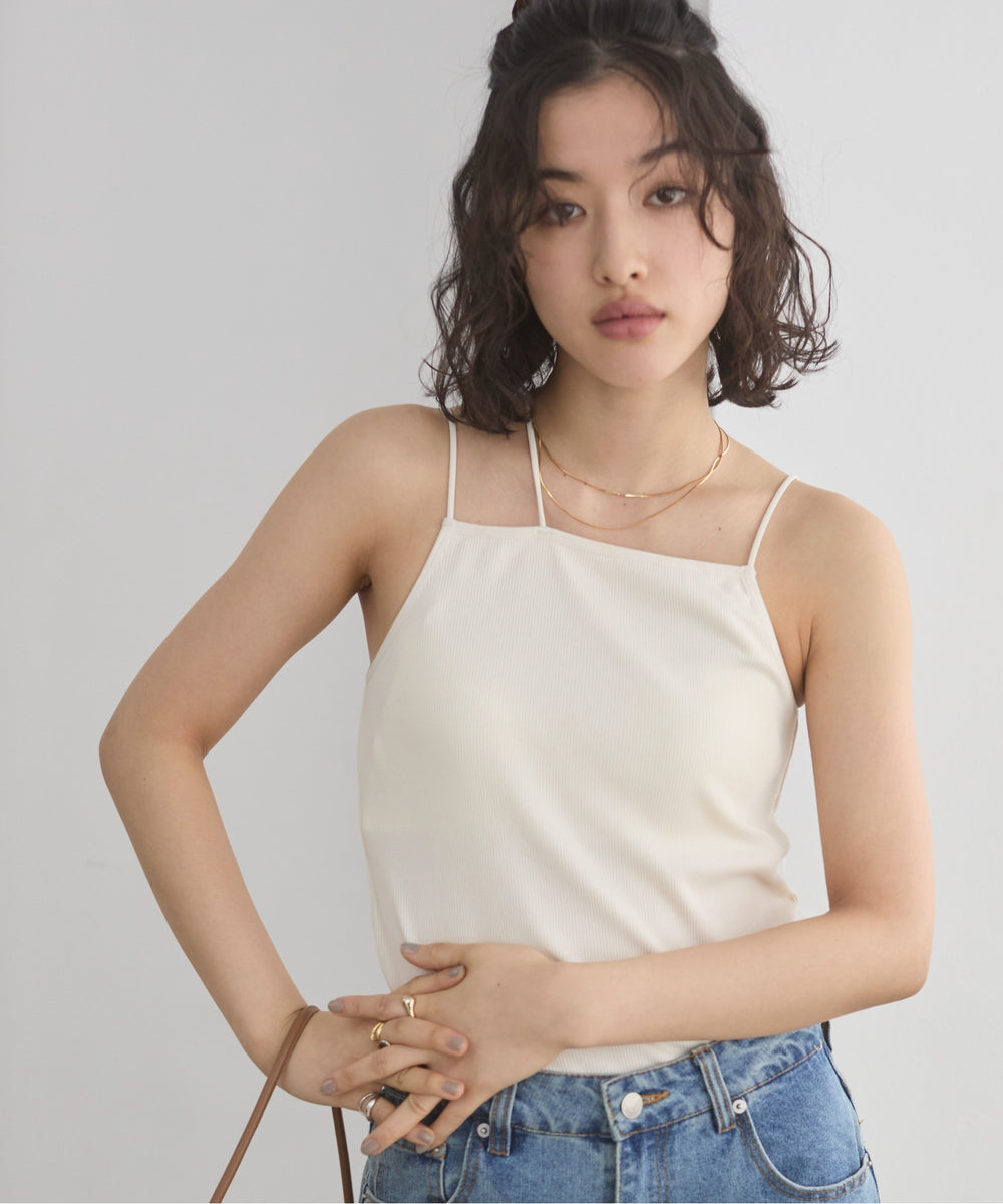 ストラップカップ付きベアキャミソール