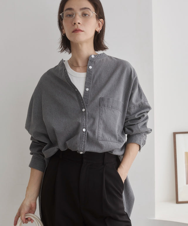 オーバーサイズデニムシャツ