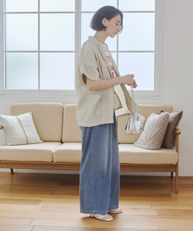 接触冷感半袖ジャケット