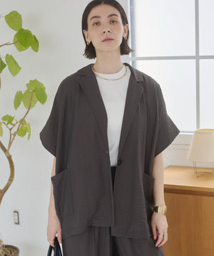 接触冷感半袖ジャケット