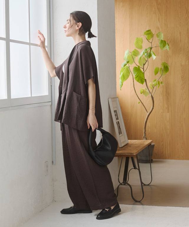 model:168cm ブラウン