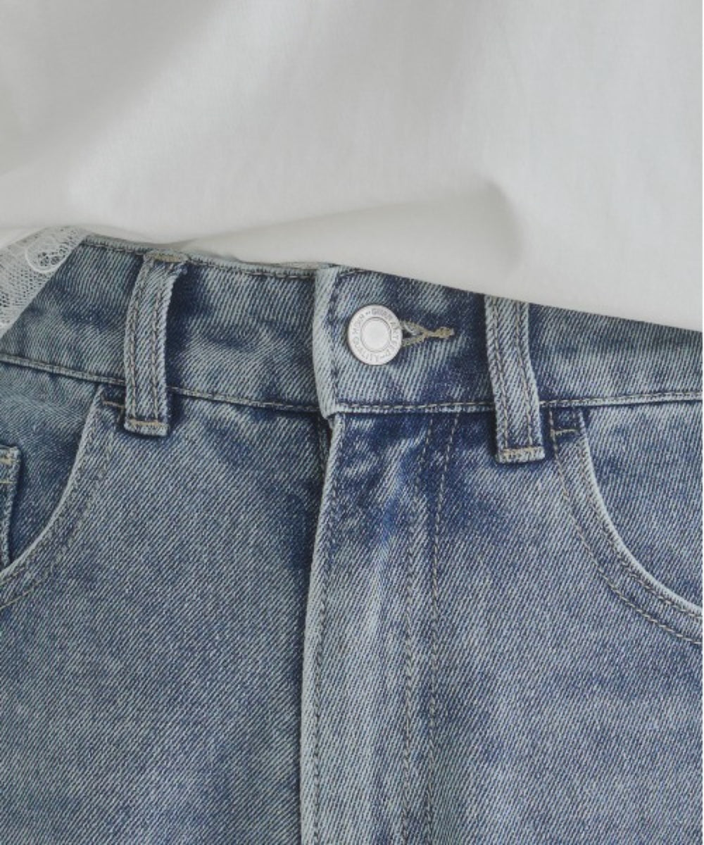 バレルレッグデニムパンツ