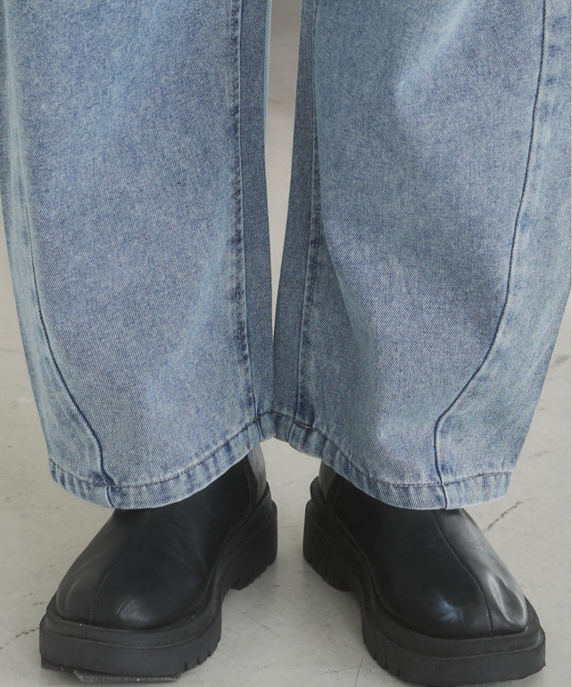バレルレッグデニムパンツ