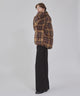 ブラウンチェック１ モデル：178cm L着用