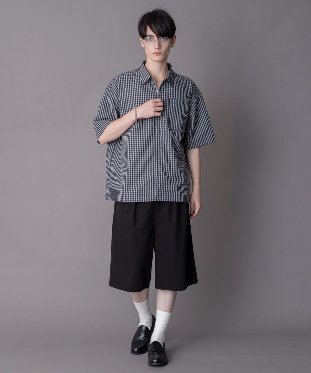 ブラックチェック1 モデル：180cm L着用