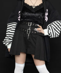サイドプリーツショートパンツ