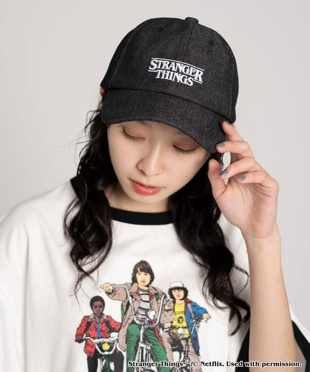 STRANGER　THINGSロゴ刺繍キャップ/ストレンジャーシングスロゴ(柄1) 
