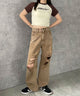 ブラウン　モデル:155cm F着用