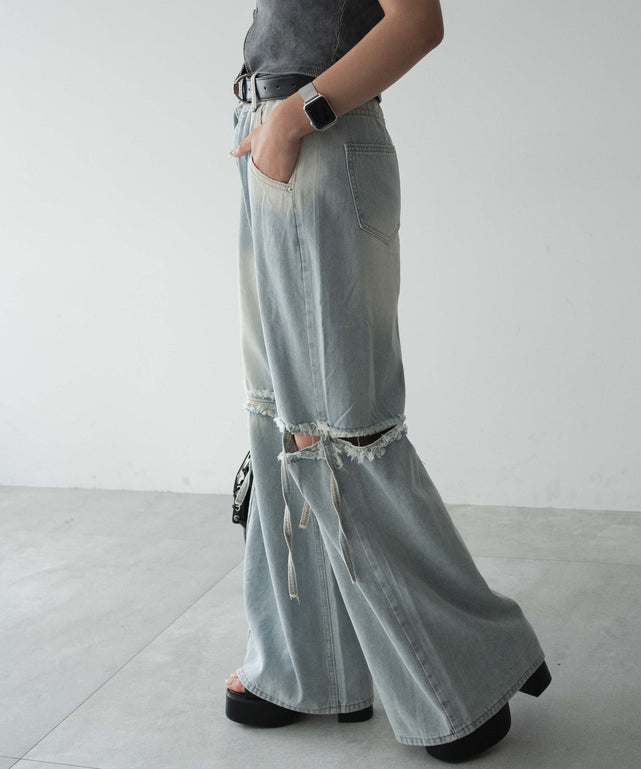 デニム モデル：155cm S着用