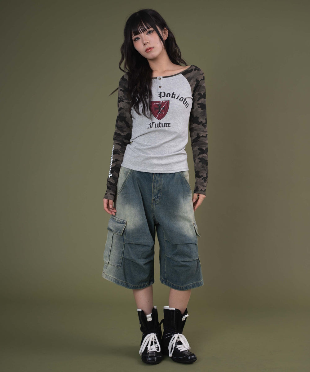 デニム中濃 モデル：160cm S着用