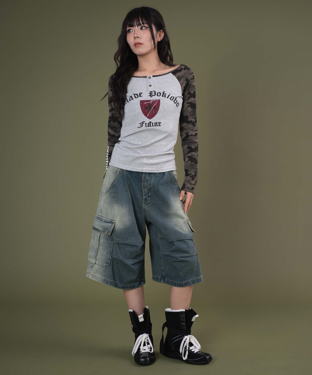 デニム中濃 モデル：160cm S着用