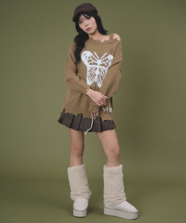 ブラウン モデル：160cm F着用