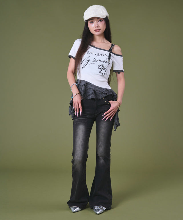 杢グレー モデル：163cm F着用