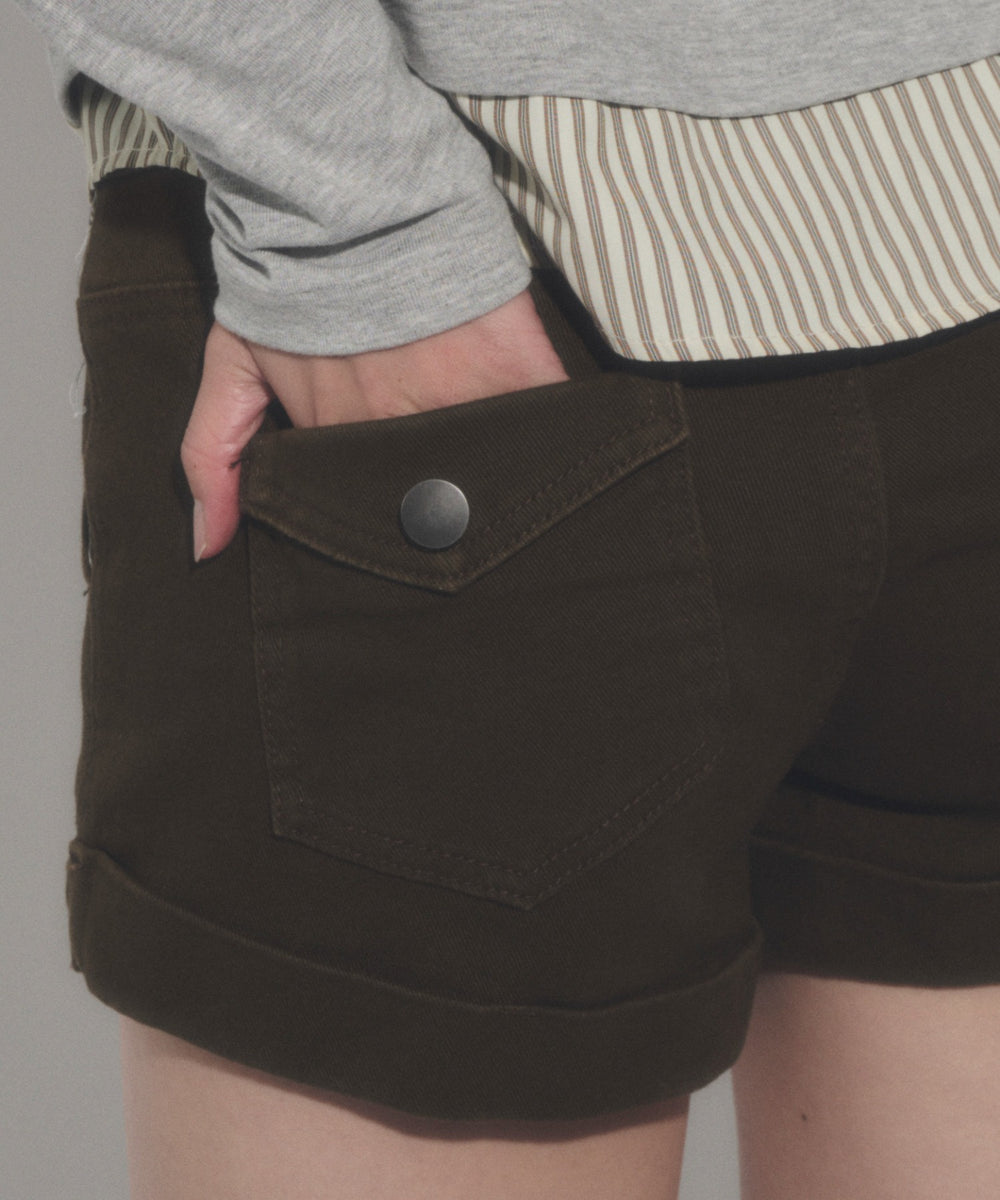 ロールアップマイクロショートパンツ