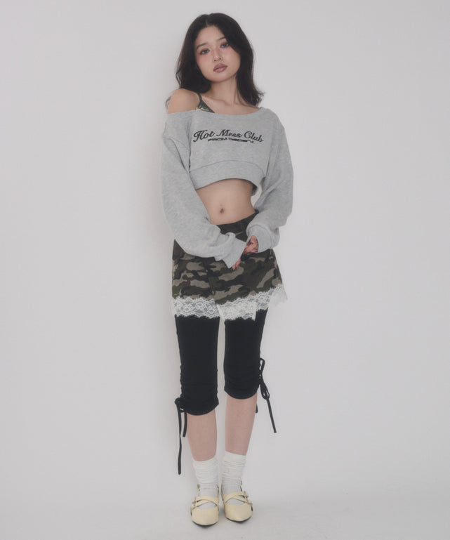 杢グレー モデル：163cm F着用