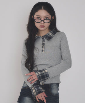杢グレー モデル：163cm F着用