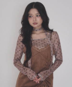 ブラウン モデル：163cm F着用