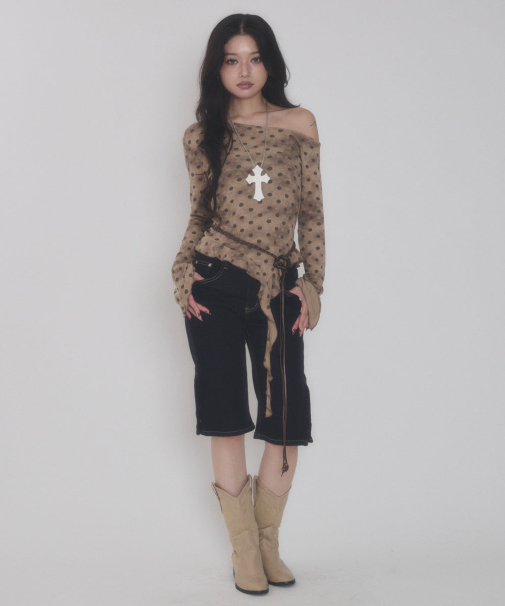 ブラウン モデル：163cm F着用