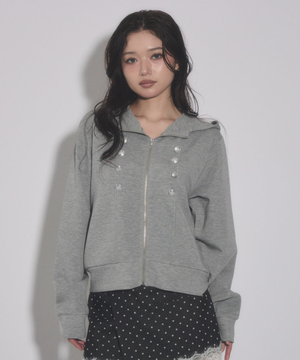 杢グレー モデル：163cm F着用