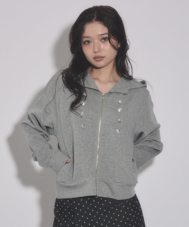 杢グレー モデル：163cm F着用