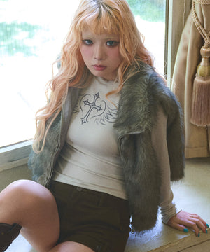 ベージュ モデル：163cm F着用