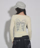 ANGELCITYロゴトップ/イエロー モデル：163cm F着用