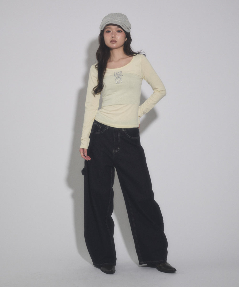 イエロー モデル：163cm F着用