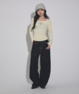 イエロー モデル：163cm F着用