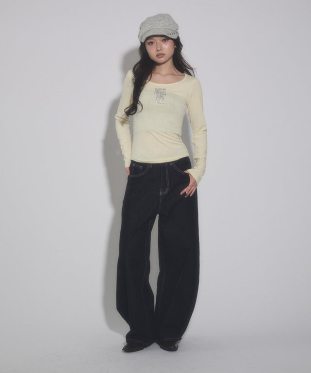 イエロー モデル：163cm F着用