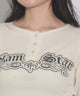 GlamStarヘンリーネックトップ