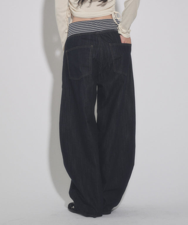 デニム モデル：163cm S着用