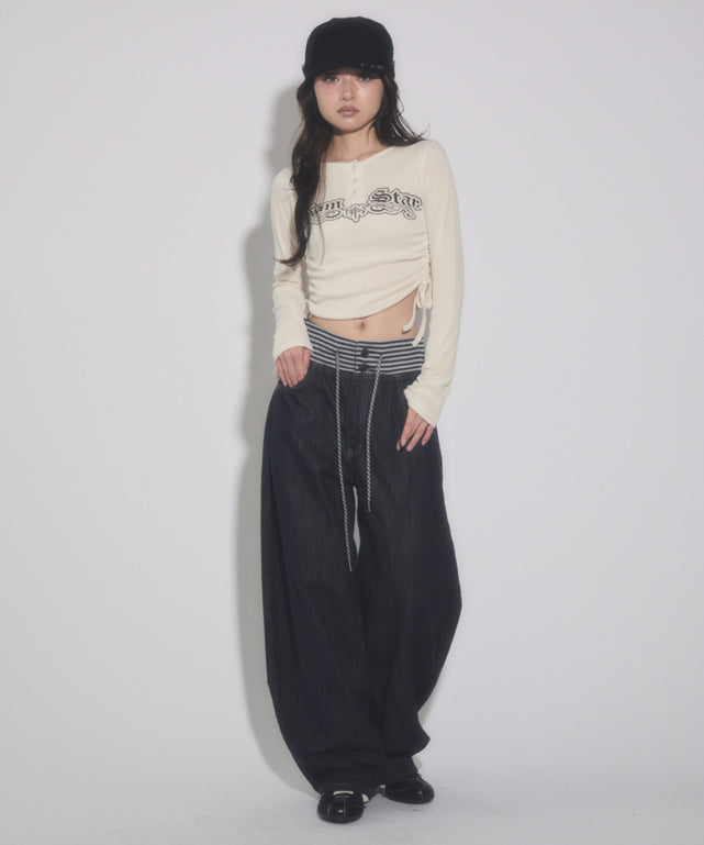デニム モデル：163cm S着用